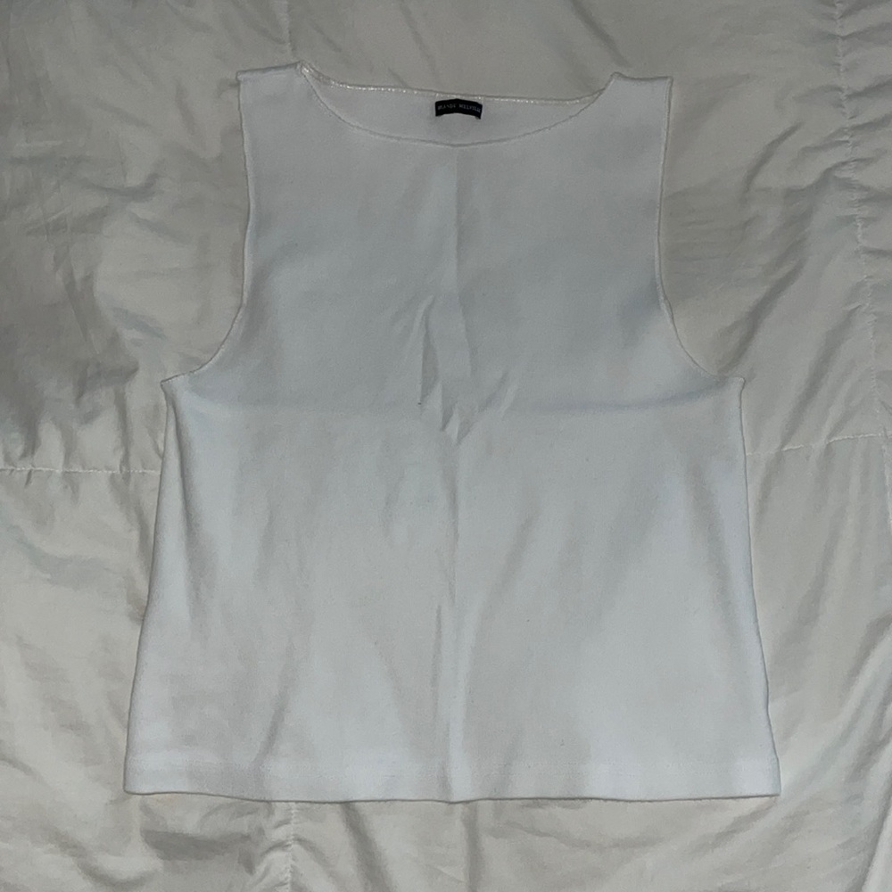 White brandy Melville crop tank